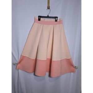 Elliatt Splendor Colorblock Pleat Ponte Fit & Flare Skirt Size‎ M